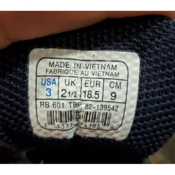 Reebok Toddlers Size 3 Blue and Gray - Picture 2 of 12